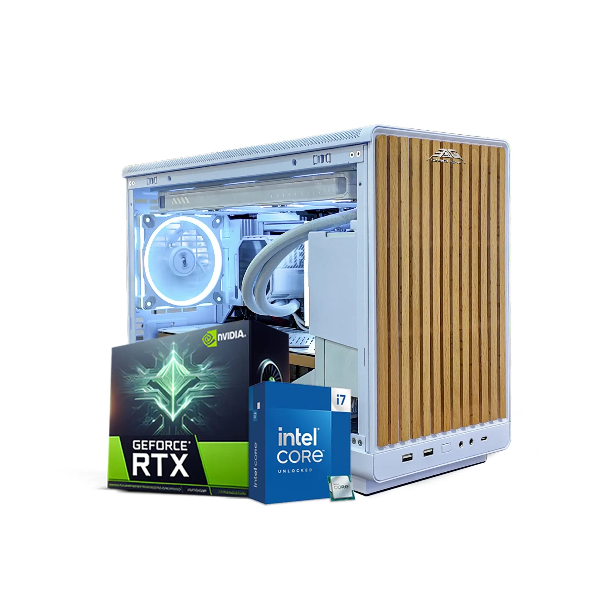 Wooden Gaming PC, Core i7-14700K, RTX 5080 16GB Graphics, in UAE
