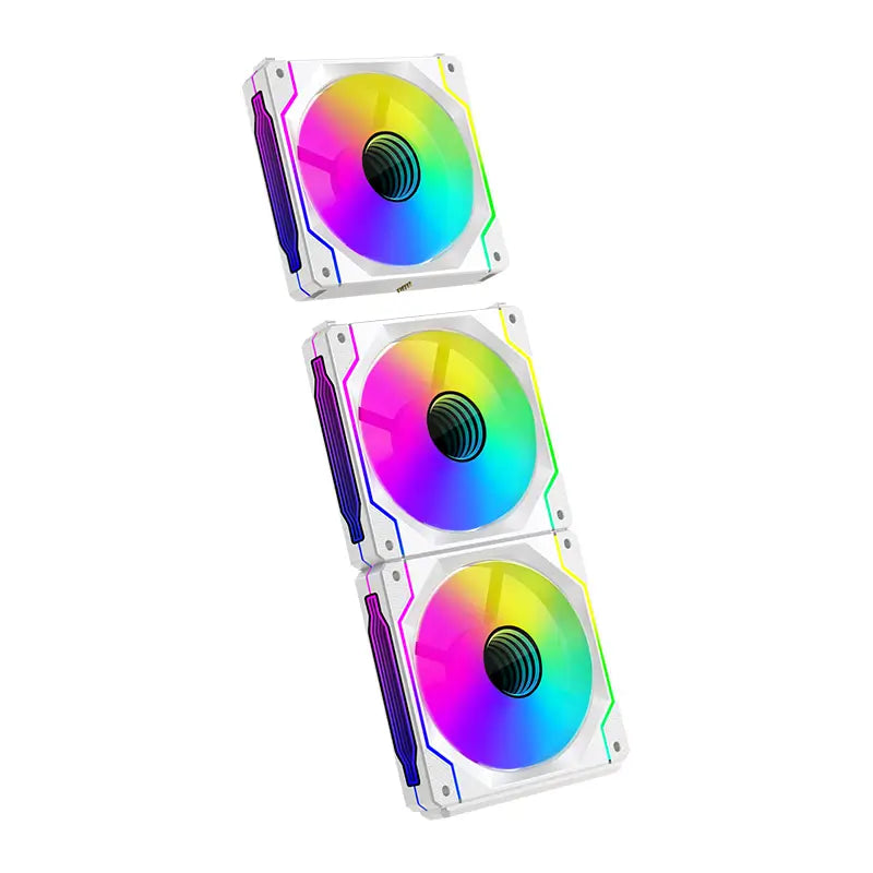 TrueNort 120mm case fan with 5V RGB powerful cooling fan for gaming computer case cooler White