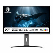 SADES Giant Manta SA-F03Q27 27-inch QHD 340Hz Fast IPS Gaming Monitor – 0.5ms, HDMI 2.1, 400 Nits, Ergonomic Stand - Black