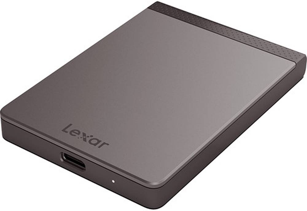 Lexar SL200 Portable USB 3.1 Type-C External SSD, 256-Bit AES Encryption, Reads Up to 550Mb/s, Writes Up to 400Mb/s, USB 3.1 Type- C Interface