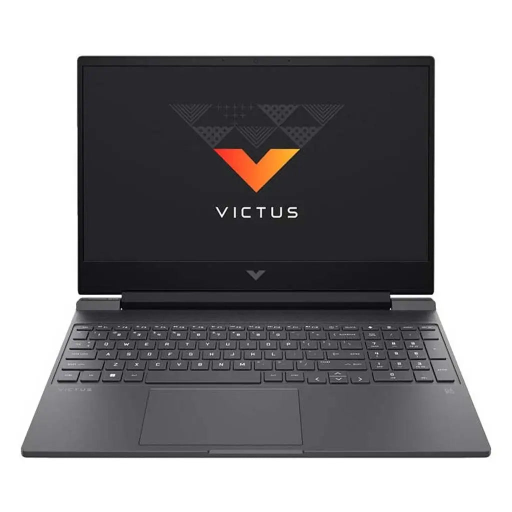 HP Victus 15 FA2701 Gaming Laptop with RTX 4050, i5 13420H, 144Hz Display – Front View | Mica Silver | UAE