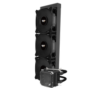 DarkFlash X360 Liquid CPU Cooler, 360mm AIO, Black, Hydraulic Bearing Fans, Intel & AMD Socket Compatible