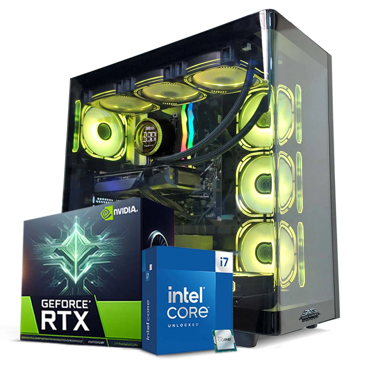 Gaming PC UAE RTX 5070 Intel i7 14700K 1TB SSD RGB Case