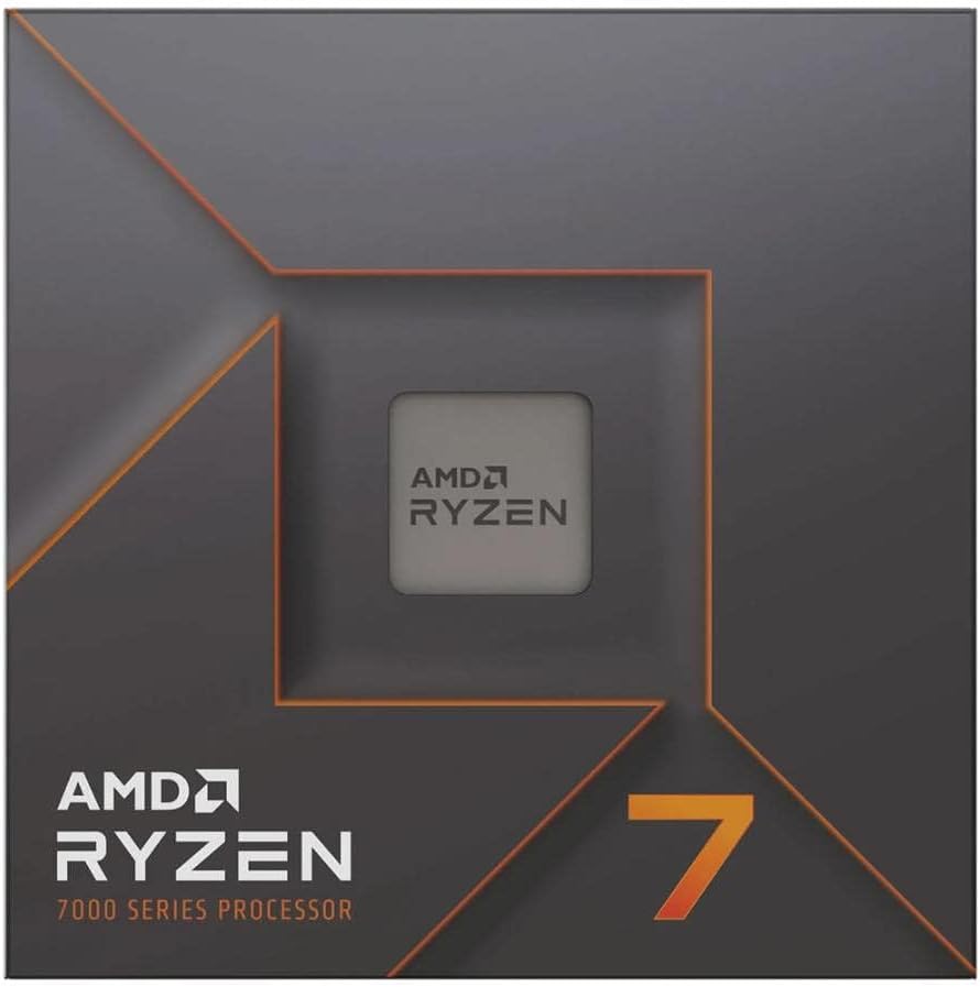 AMD Ryzen 7 7700X Desktop Processor Box, 5.3GHz (Max Boost Clock) & 3.8GHz (Base Clock), 8-Core, AM5, 16 Threads, TSMC 5nm FinFET