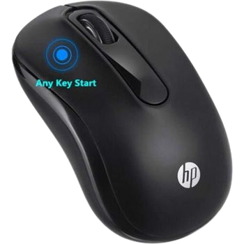 HP Wireless Mouse S-1000 For Desktop PC - Laptop - Black