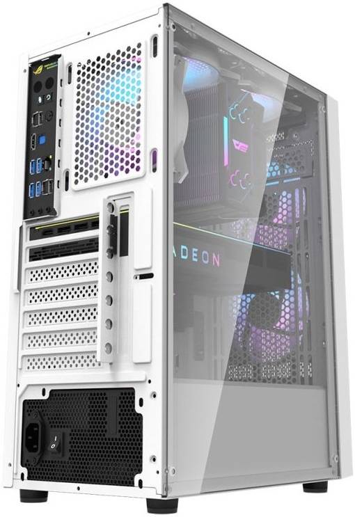 Darkflash A290 ATX Computer Case, 0.5 SPCC / Tempered Glass Side Panel, 7 Expansion Slots, Supports Up To 5* 120mm Fan Size, USB 3.0 Included, 160mm CPU Height, White | A290-White