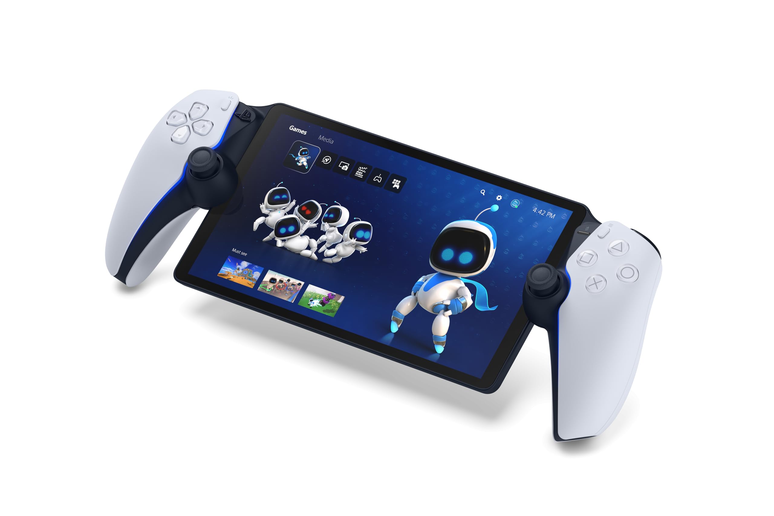 SONY PlayStation Portal Remote Player for PS5 Console, 8” 1080p LCD Display, Haptic Feedback & Adaptive Trigger, Wi-Fi Connectivity Remote Gaming Access, Variable Performance, White | CFIJ-18000