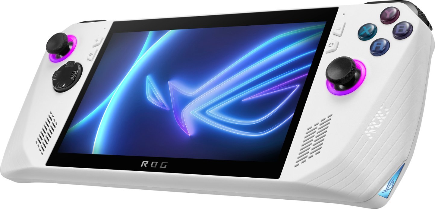ROG Ally RC71L 7″ Gaming Handheld Console AMD Ryzen Z1 Processor 16GB RAM 512GB SSD FHD (1920×1080) 120Hz Windows 11 Home White