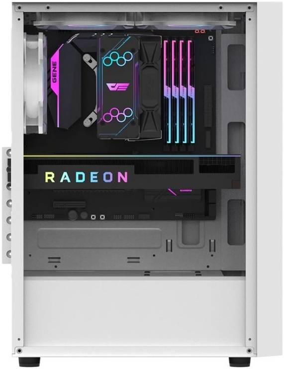 Darkflash A290 ATX Computer Case, 0.5 SPCC / Tempered Glass Side Panel, 7 Expansion Slots, Supports Up To 5* 120mm Fan Size, USB 3.0 Included, 160mm CPU Height, White | A290-White