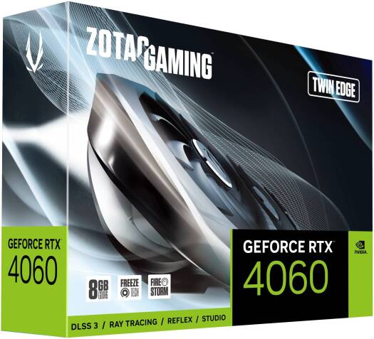 Zotac GAMING GeForce RTX 4060 Twin Edge, 8GB GDDR6 Graphics Card - DLSS 3