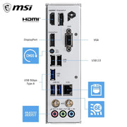 MSI PRO B860M-P WIFI6E Intel B860 LGA1851 DDR5 Wi-Fi 6E Micro-ATX Motherboard