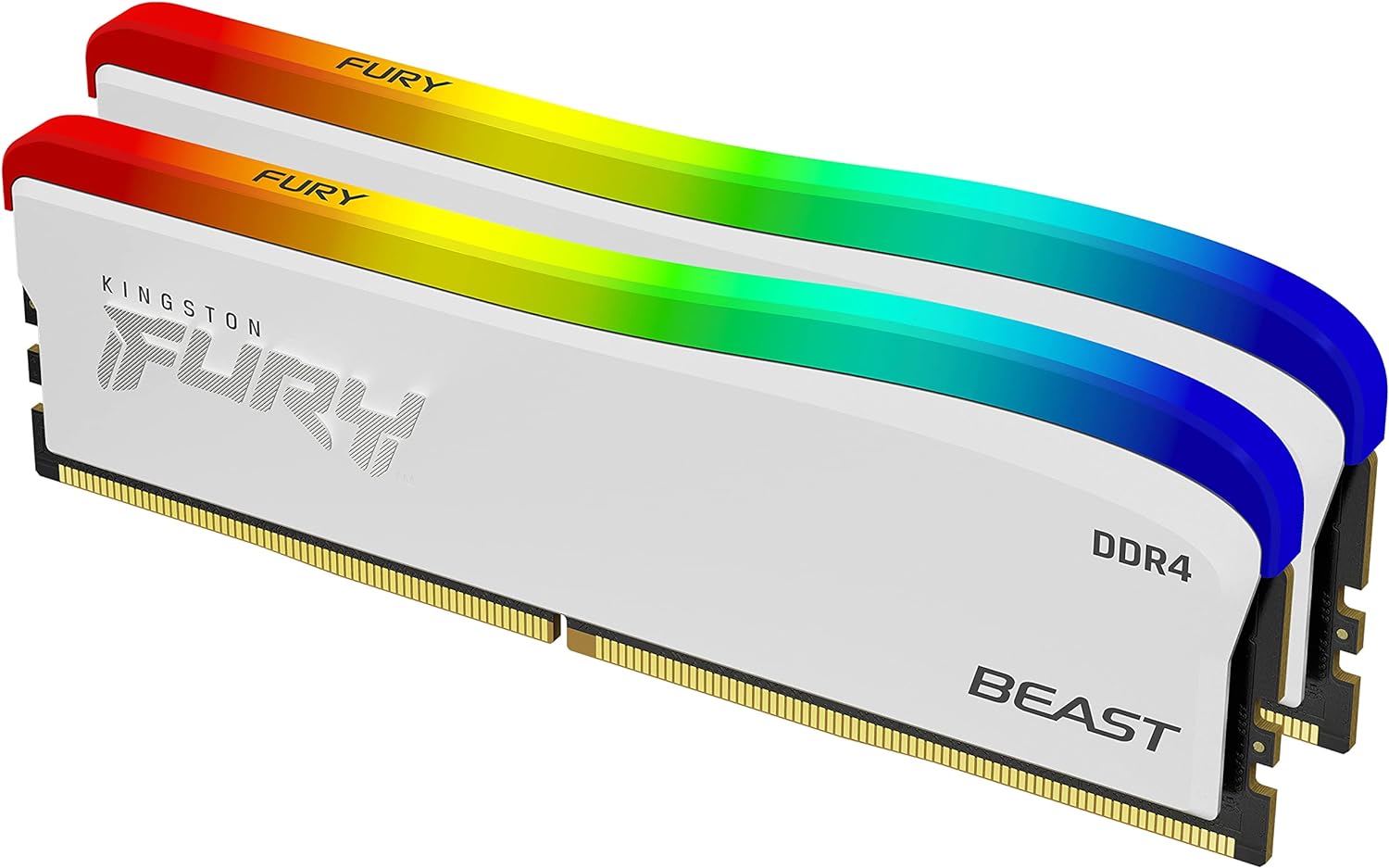 Kingston FURY Beast RGB DDR4 CL17 DIMM SE Kit of 2 White