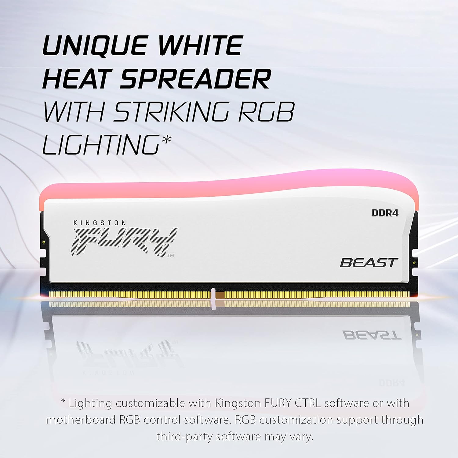 Kingston FURY Beast RGB DDR4 CL17 DIMM SE Kit of 2 White