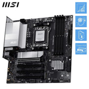 MSI PRO B850M-P WIFI AMD B850 AM5 DDR5 Wi-Fi 7 Micro-ATX Motherboard