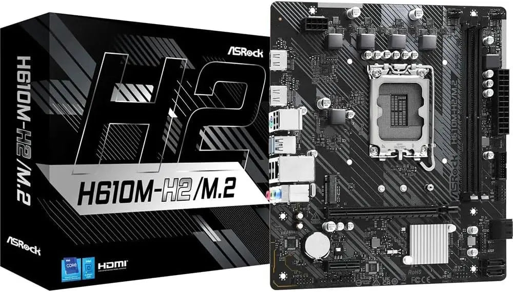 ASRock H610M-H2/M.2 Intel H610 LGA1700 DDR4 Micro-ATX Motherboard