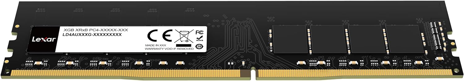 Lexar UDIMM DDR4 RAM 8GB 3200 MHz, 288-Pin U-DIMM Desktop Memory, High Performance Computer Memory, RAM Module Upgrade