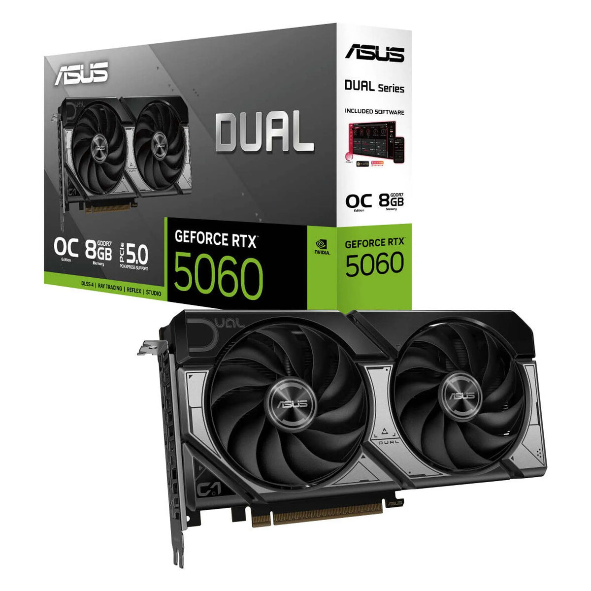 Asus Dual GeForce RTX 5060 8GB OC Edition GPU in uae