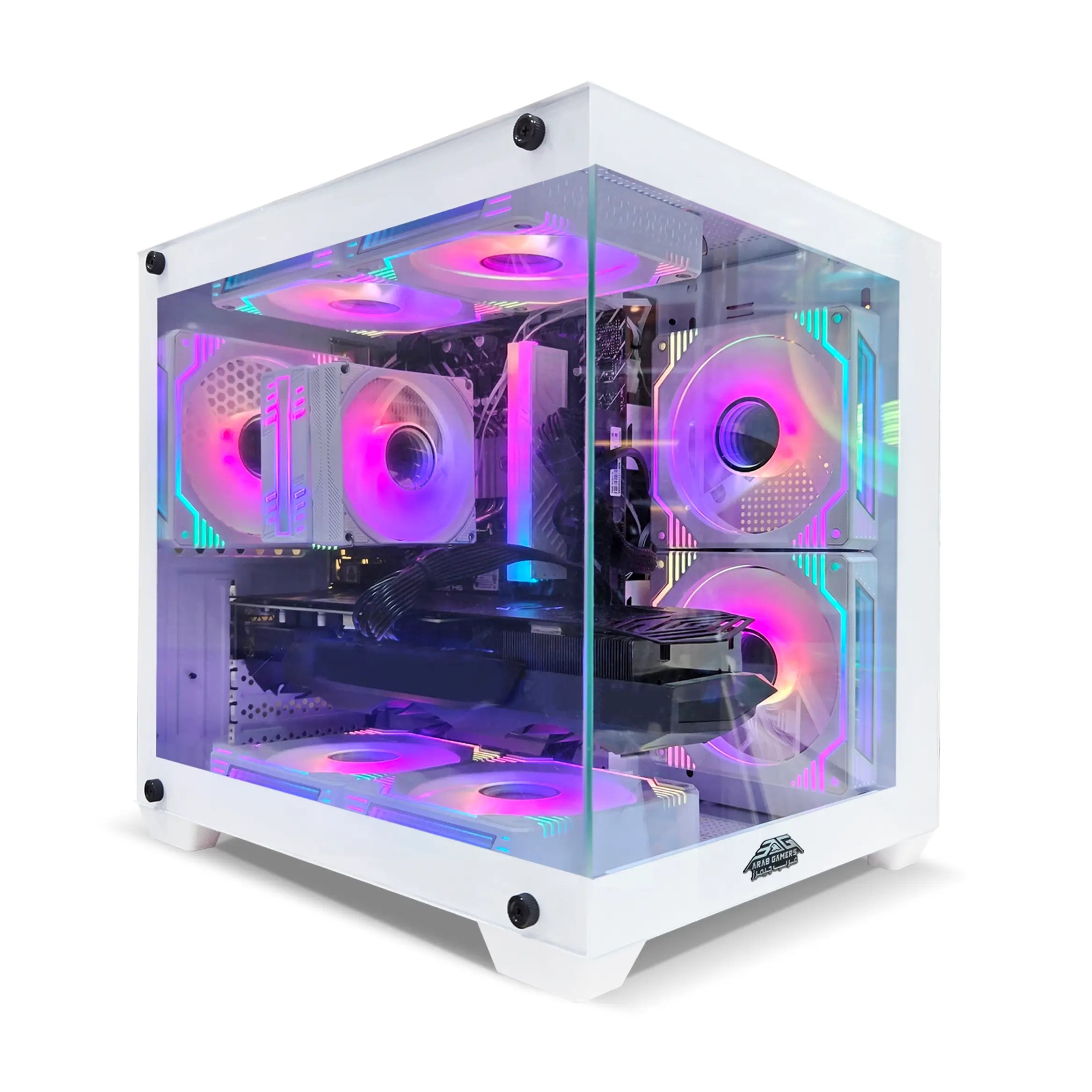 NOVA White Gaming PC - Intel Core i5-14400F, Nvidia GeForce RTX 5060 Ti 8GB Graphics, 32GB DDR5 RAM, 1TB SSD, Windows 11 Pro, RGB Gaming Case White