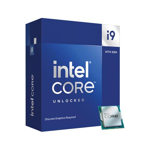 Intel Core i9-14900KF 3.2GHz 24-Core LGA 1700 14th Gen Processor, 24 Cores & 32 Threads, 36MB Cache Memory, 6GHz Max Turbo Frequency, Dual-CH DDR5-5600 Memory / 192GB Max
