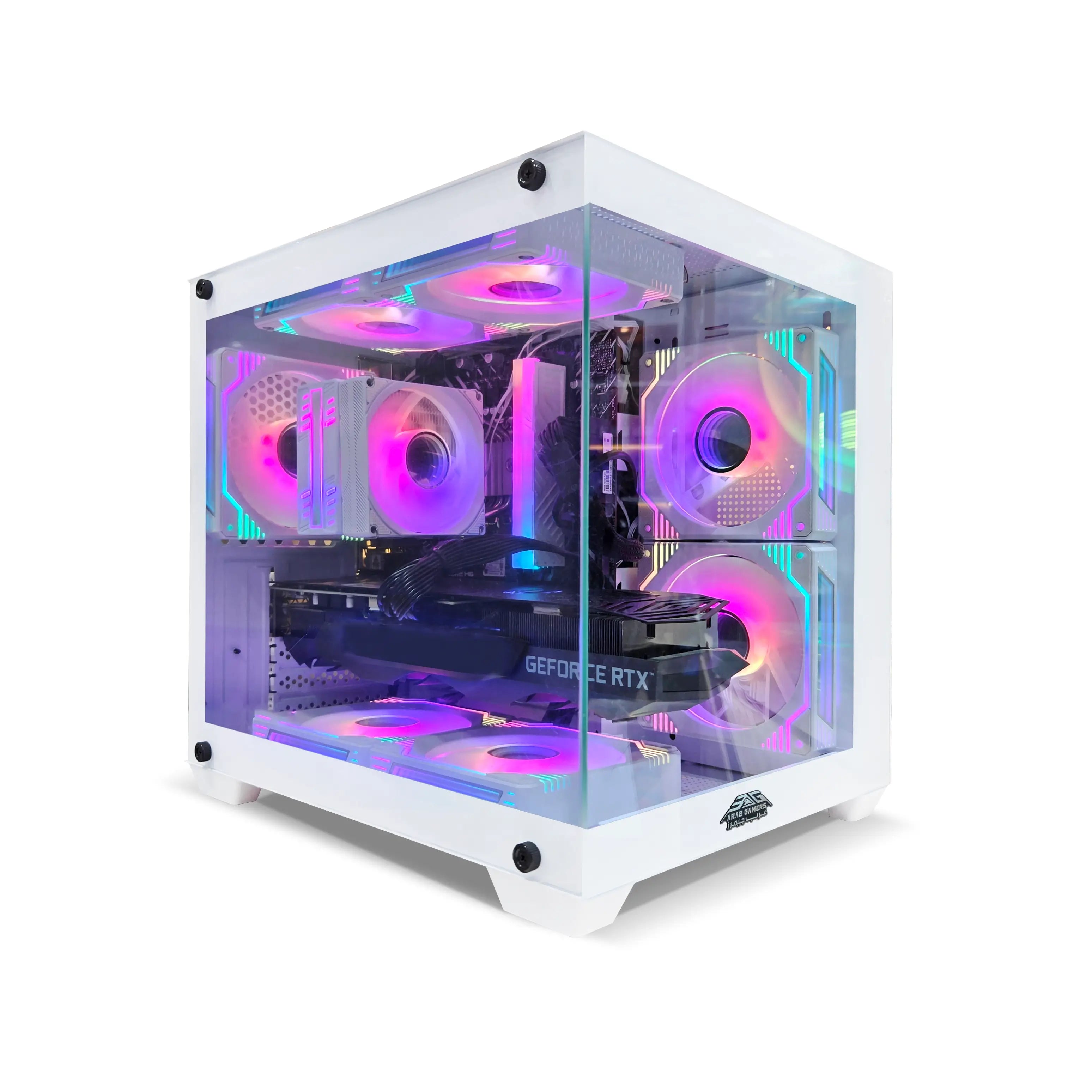 Gaming PC NOVA - Intel Core i7-12700KF, Nvidia GeForce RTX 5060 Ti 8GB Graphics, 32GB DDR5 RAM, 1TB SSD, Windows 11 Pro, RGB Gaming Case White