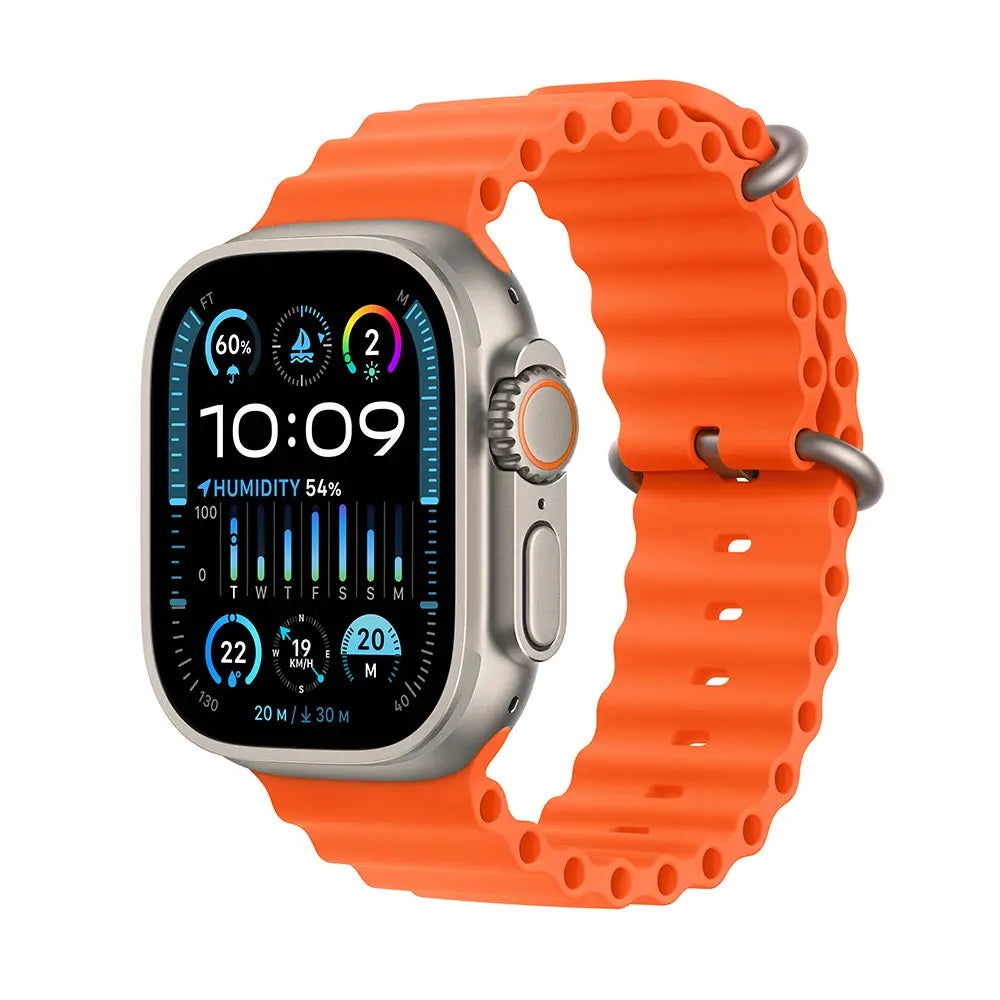 Apple Watch Ultra 2 [GPS  49mm]  Orange Smartwatch with Rugged Titanium Case Fitness Tracker, Precision GPS, Action Button, Extra-Long Battery Life, Bright Retina Display