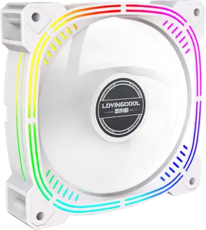 TrueNort LJ-120mm RGB ARGB Computer Cooler Fan with 6pin 5V White