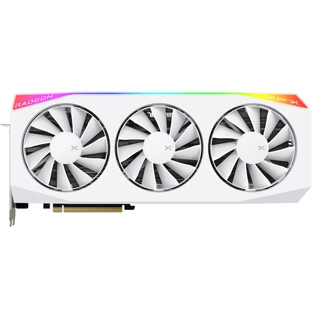 Mercury AMD Radeon RX 9070XT OC White Gaming Edition with RGB 16GB GDDR6 Graphics Card, 256-bit Memory, 3100 MHz Boost Clock, 4096 Stream Processors, 20 Gbps Memory Speed, HDMI 3xDP, AMD RDNA 4, PCIE 5.0