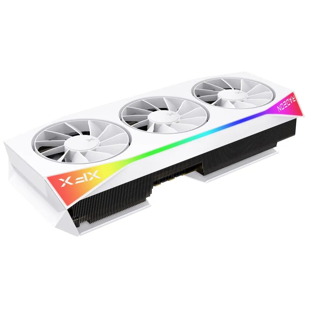 Mercury AMD Radeon RX 9070XT OC White Gaming Edition with RGB 16GB GDDR6 Graphics Card, 256-bit Memory, 3100 MHz Boost Clock, 4096 Stream Processors, 20 Gbps Memory Speed, HDMI 3xDP, AMD RDNA 4, PCIE 5.0