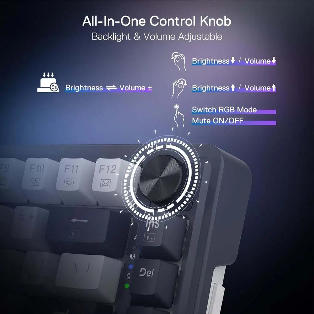Redragon K673 PRO 75% Wireless Gasket RGB Gaming Keyboard in UAE