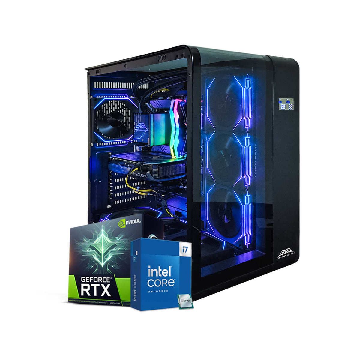 Skyline Infinity Black Gaming PC, Core i7-14700F, RTX 5080 16GB, 32GB DDR5 RAM, 1TB NVMe SSD, Windows 11 Pro, RGB Gaming Case Black