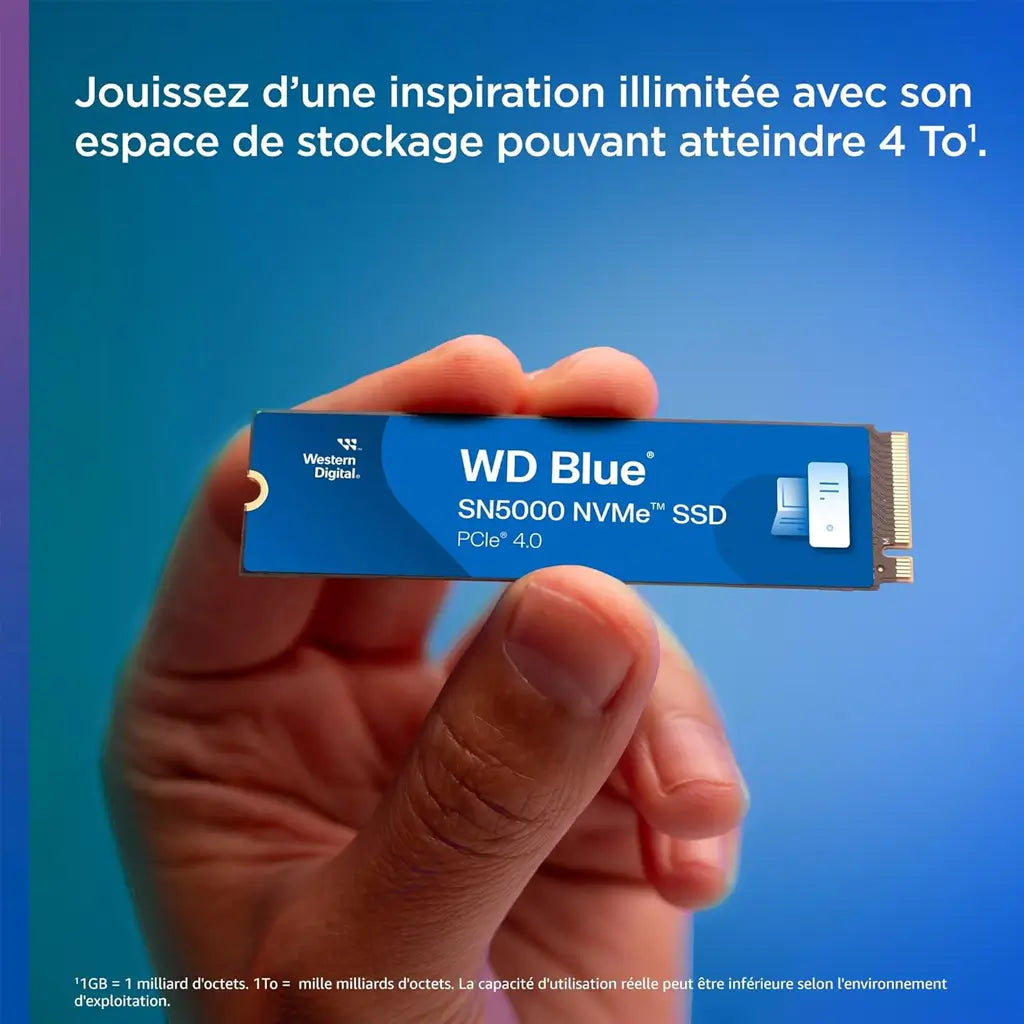 Western Digital Blue SN5000 1TB SSD, NVMe SSD, Internal SSD