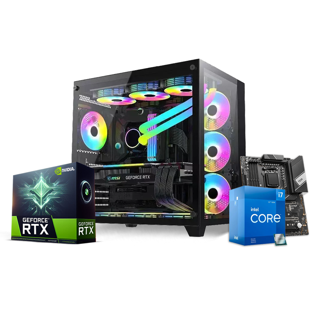 Wraith Gaming PC Intel Core i7-12700F, RTX 4070 Twin Edge 12GB, 32GB RAM, 1TB SSD, WINDOWS 10/11 PRO 64BIT