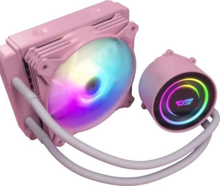 DarkFlash Twister DX120 Pink ARGB LED 120mm AIO Liquid Cooler | DX-120