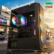 Apollo Gaming PC, Ryzen 5 5600GT, 8GB DDR4 RAM, 512GB NVMe SSD, Windows 11 Pro, RGB Black Gaming Case (GPU Not Inclued)