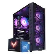 Archer Gaming PC, Intel Core i5-14400F, Radeon RX 580 8GB Graphics Card, RGB 16GB DDR4 RAM, 1TB NVMe SSD, Windows 11 Pro, RGB Black Gaming Case