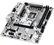 Angled view of ASRock B760M-HDV/M.2 motherboard