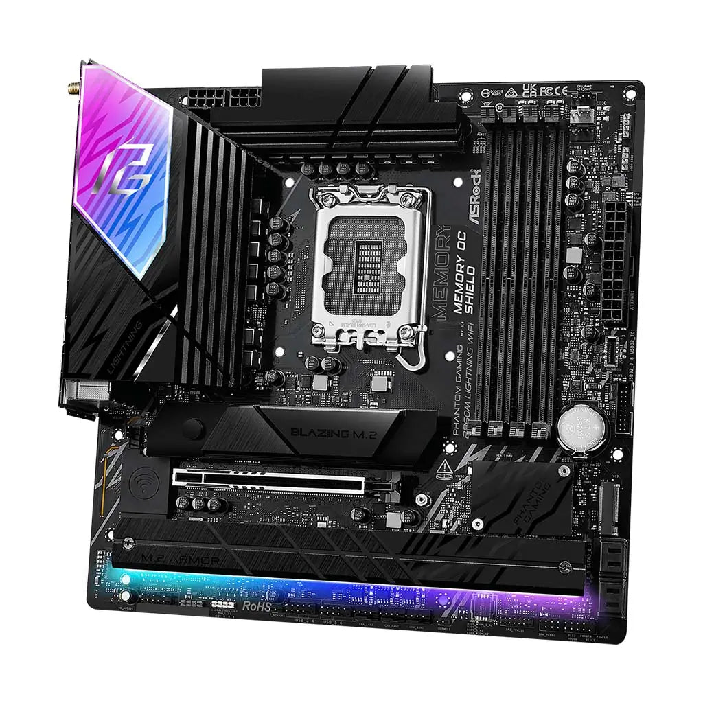 ASRock B860M Lightning WiFi M.2 slots with PCIe Gen5 and Gen4 support