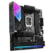 ASRock B860M Lightning WiFi rear I/O panel with USB and Thunderbolt ports
