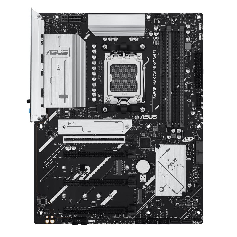 ASUS B650E MAX Gaming WiFi motherboard front view