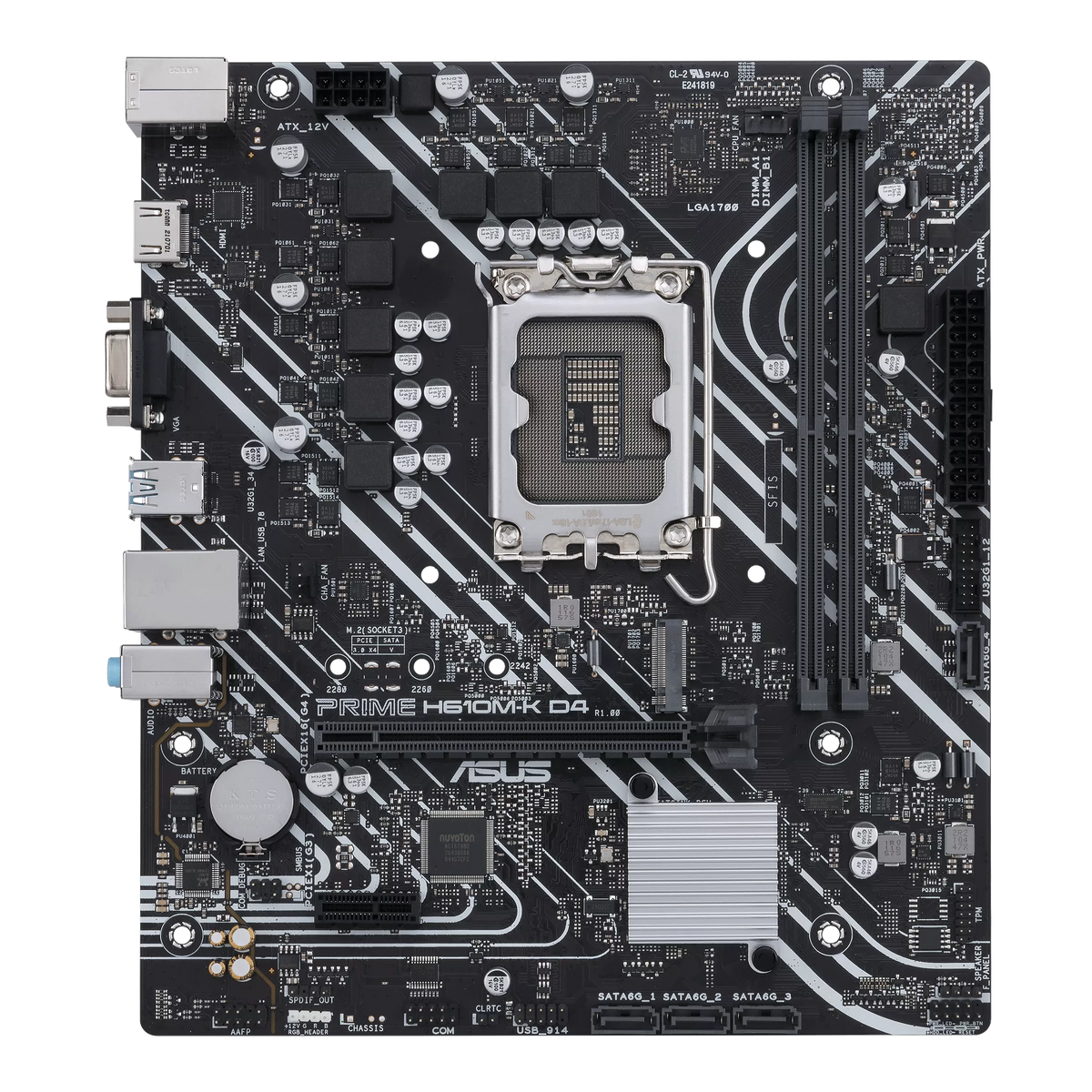 ASUS PRIME H610M-K D4 motherboard