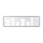 Three M.2 slots for PCIe 4.0 storage drives.