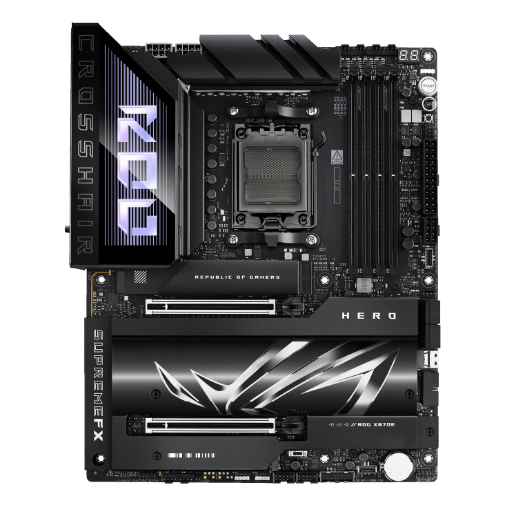 ASUS ROG Crosshair X870E Hero motherboard front view