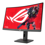ASUS ROG Strix XG27WCMS curved gaming monitor angled left view