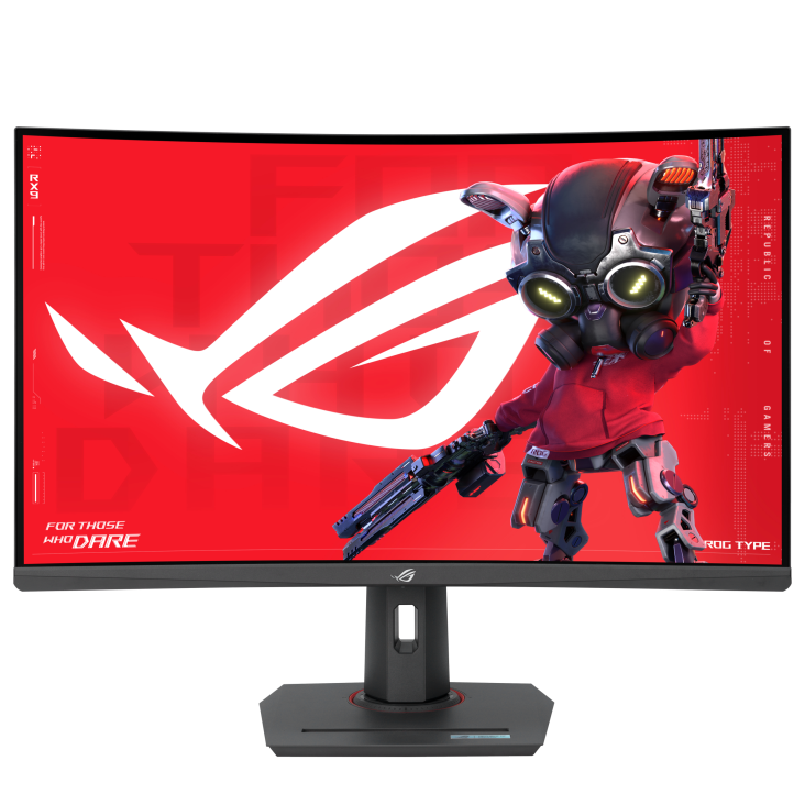 ASUS ROG Strix XG32WCMS 31.5-inch QHD 280Hz curved gaming monitor front view