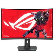 ASUS ROG Strix XG32WCMS 31.5-inch QHD 280Hz curved gaming monitor front view