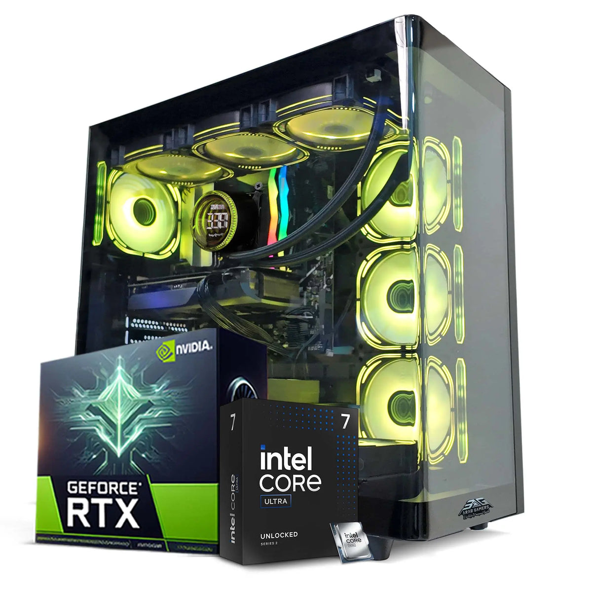 RGB gaming PC UAE Bora build with RTX 5080 and 32GB DDR5 RAM