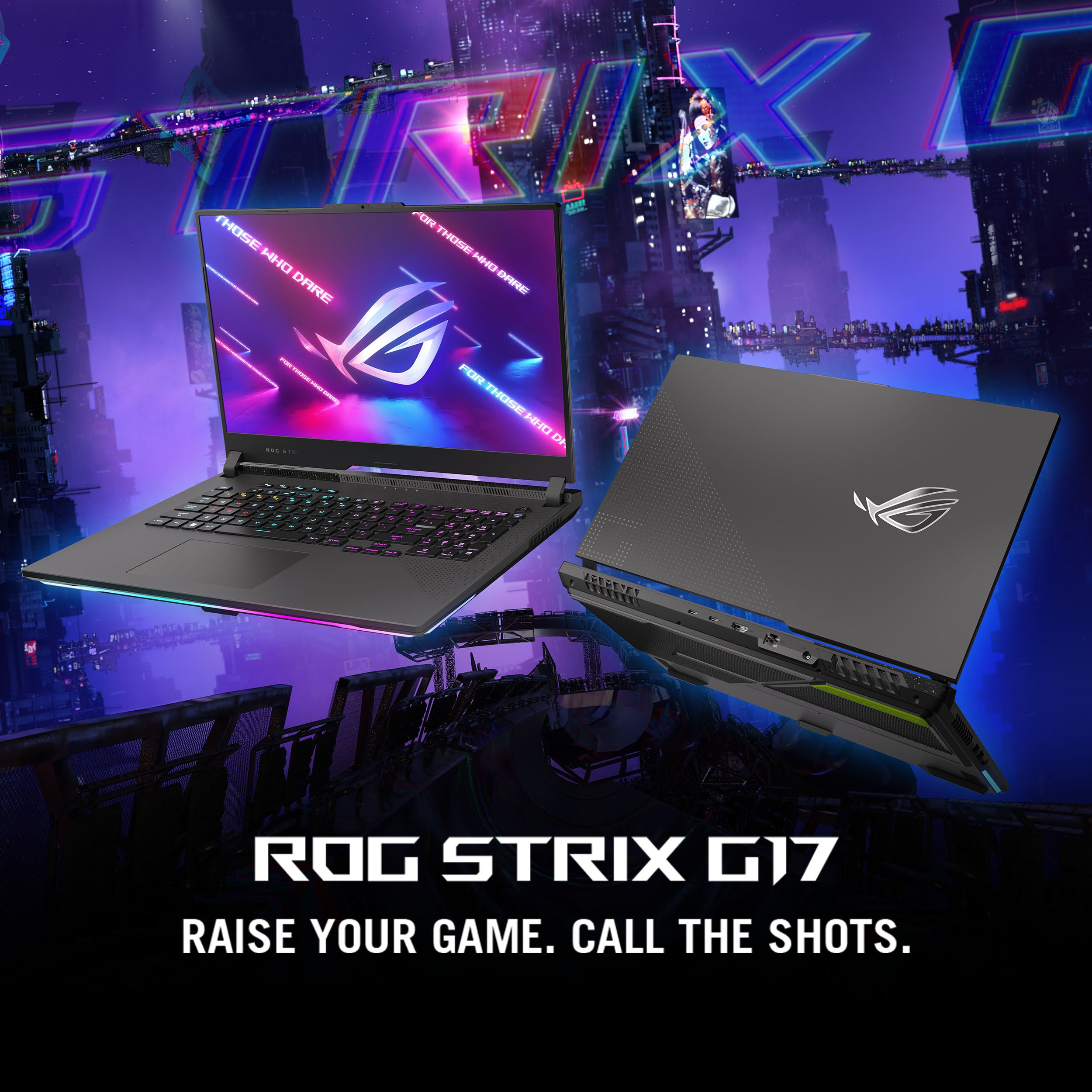 ASUS ROG Strix G17 G713 Gaming Laptop, 17.3”QHD 240Hz Display, AMD Ryzen 9-7845HX, RTX4060 8GB Graphics, 16GB DDR5, 1TB SSD, RGB Backlit Keyboard With Touchpad, Windows 11 Home, Eclipse Gray