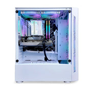 AMD Ryzen gaming PC UAE with RGB white case, PC
