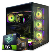 gaming PC Ryzen 9 RTX 5080 in UAE black RGB case