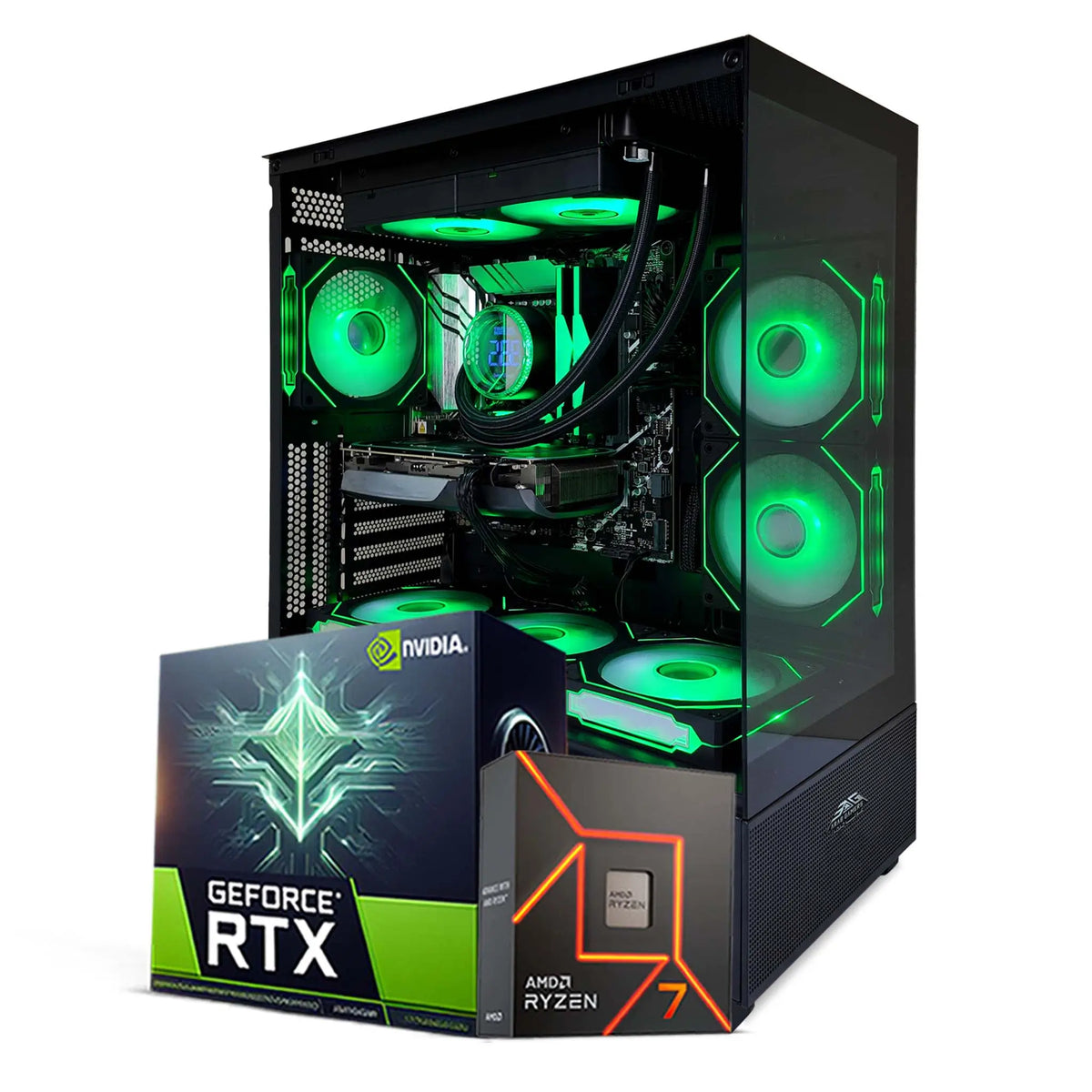 Gaming PC UAE with AMD Ryzen 7 9800X3D and RTX 5070 12GB graphics card